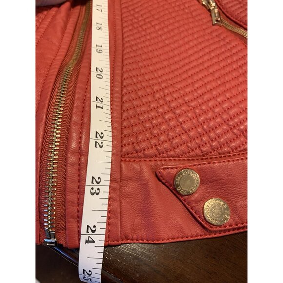 Made By Johnny L.A. Cropped Faux Leather Jacket Size M - Picture 6 of 9